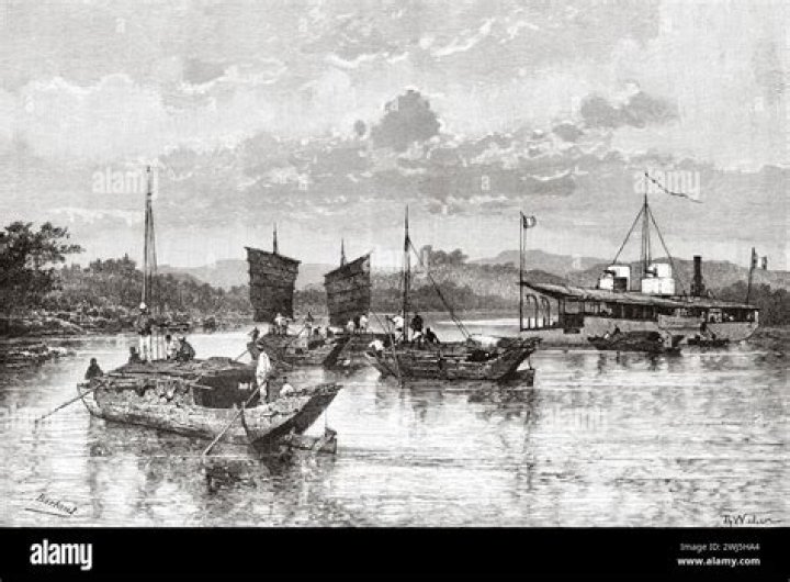 Where did the sampan come from?