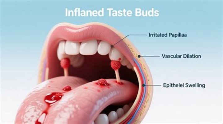 Where do inflamed taste buds come from?