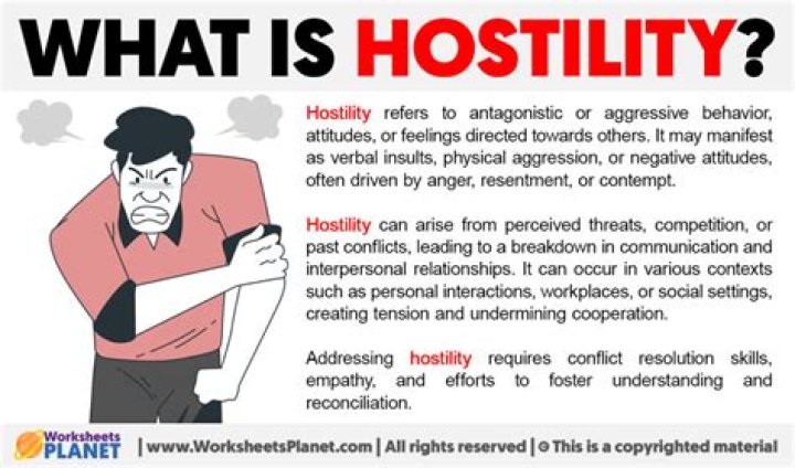 Where does hostility mean?