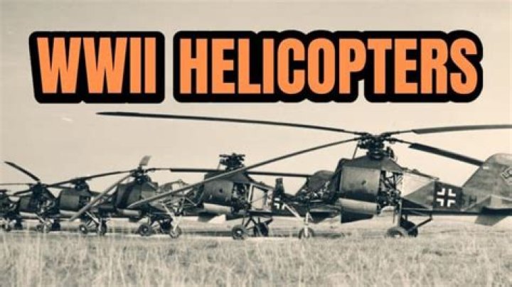 Where helicopters used in ww2?