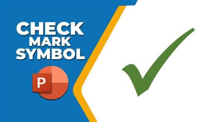 Where is the checkmark in symbols?