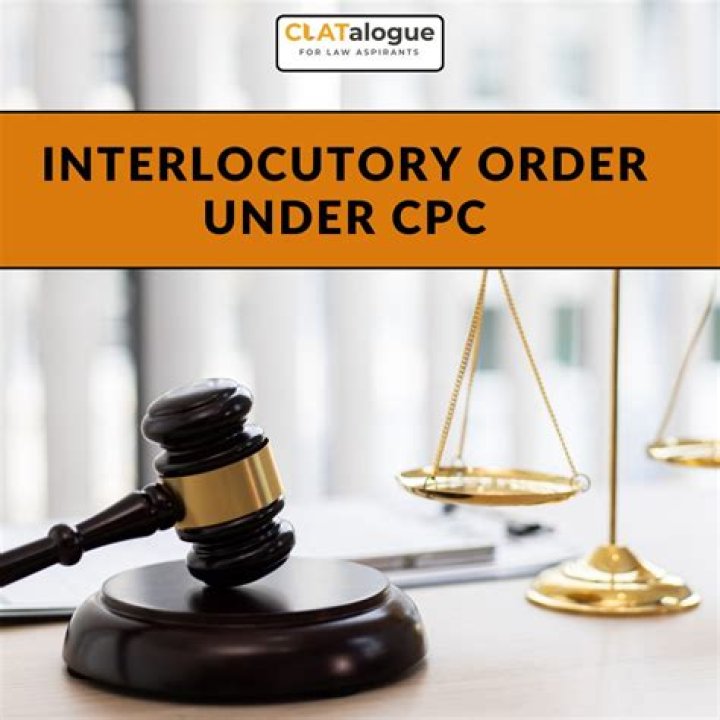 Which are interlocutory order?