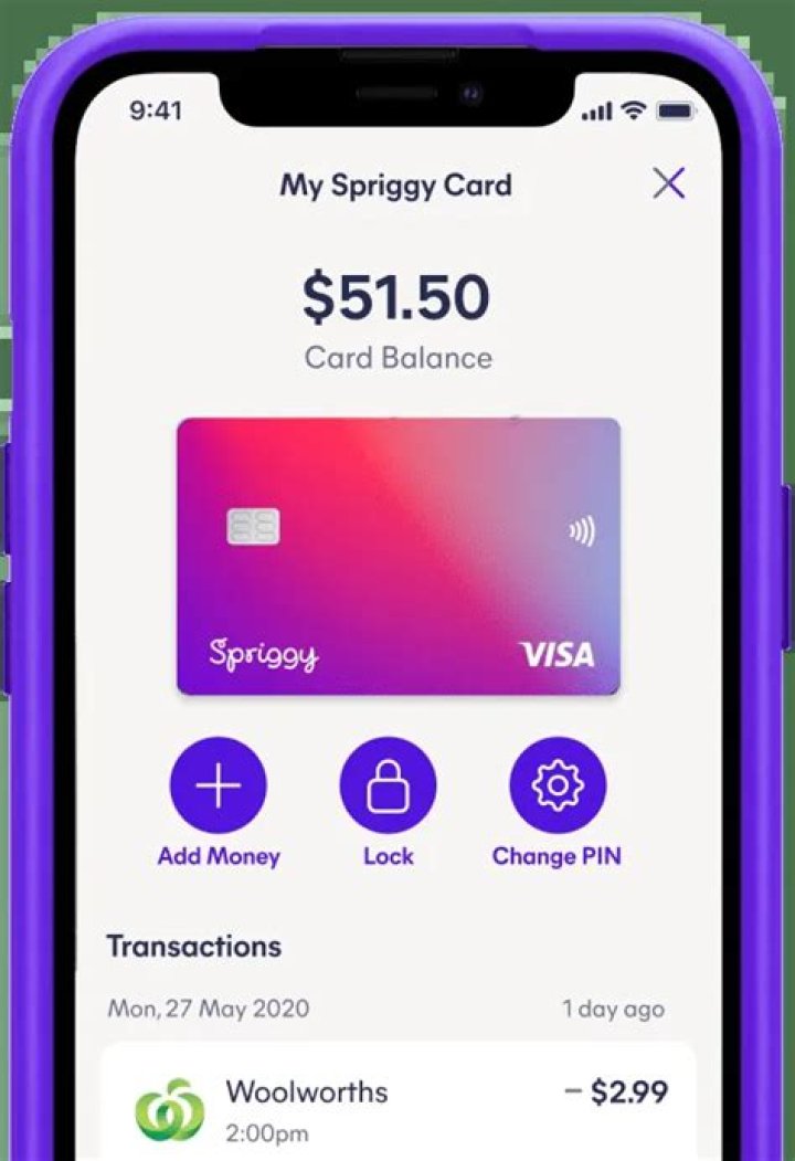 Which bank owns spriggy?