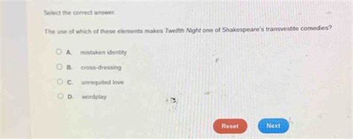Which of these themes is central to twelfth night?