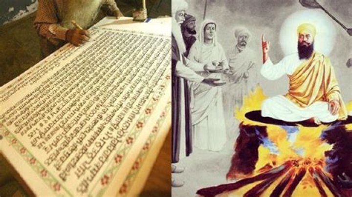 Which sikh guru compiled the adi granth?