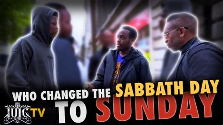 Who change the sabbath day to sunday?