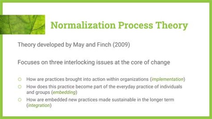 Who developed normalization process?