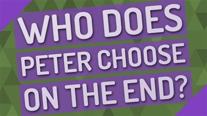 Who does peter choose?