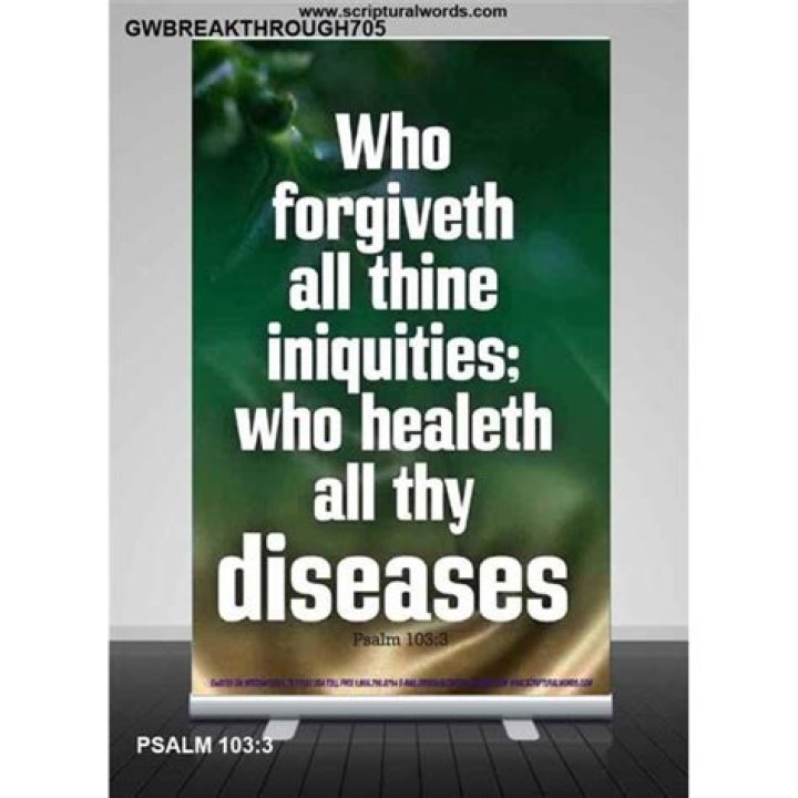 Who forgiveth all thine iniquities?