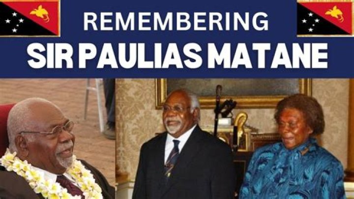 Who is paulias matane?