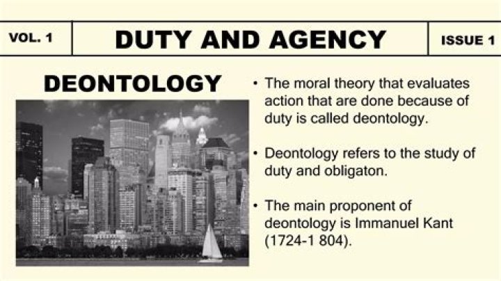 Who is the proponent of deontology?