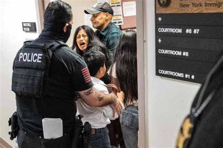 Who is the woman who pushed the bear?