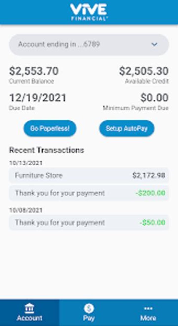 Who is vive financial?