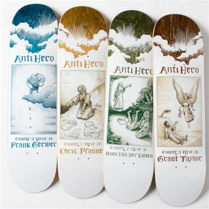 Who makes anti hero skateboards?