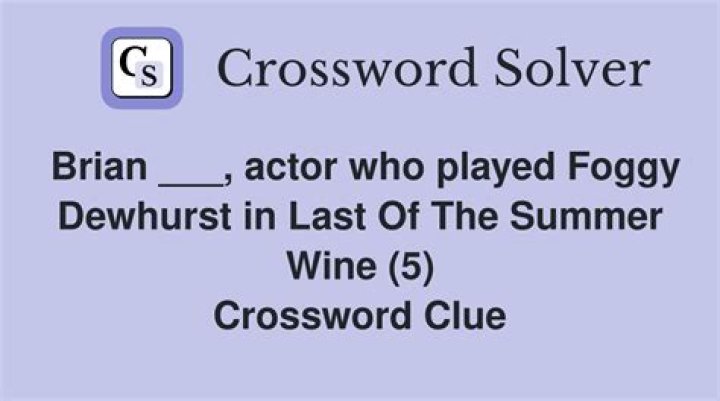 Who played foggy dewhurst?