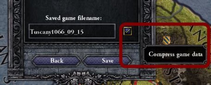 Why are only some savegames compressed?