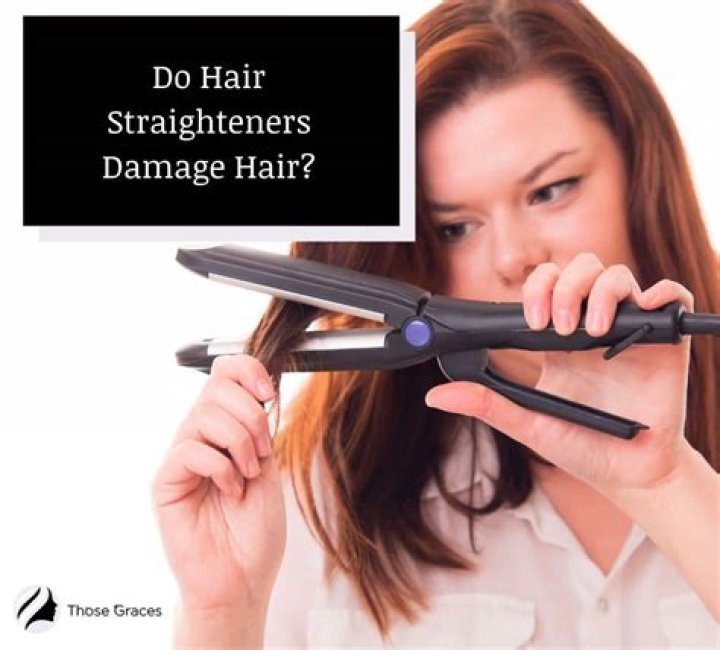 Why are straighteners bad for your hair?