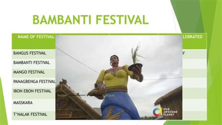 Why bambanti festival celebrated?