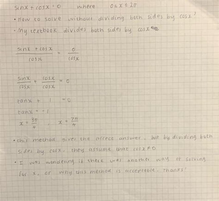 Why can't you square both sides of an equation?