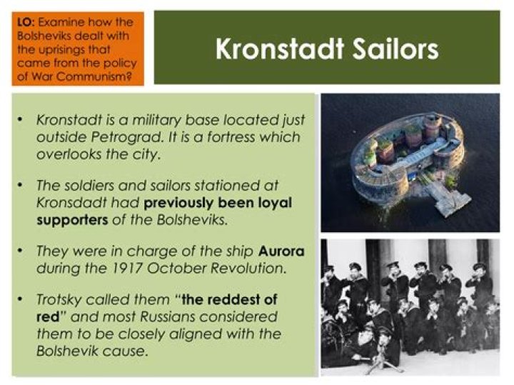 Why did the kronstadt sailors rebel?