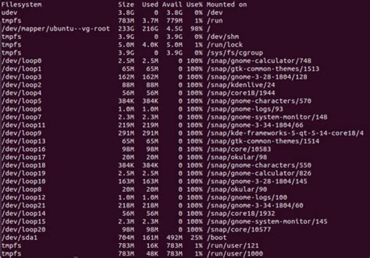 Why Disk utility shows different size than df -h?