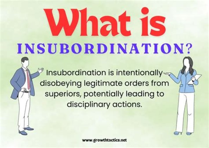 Why does insubordination mean?