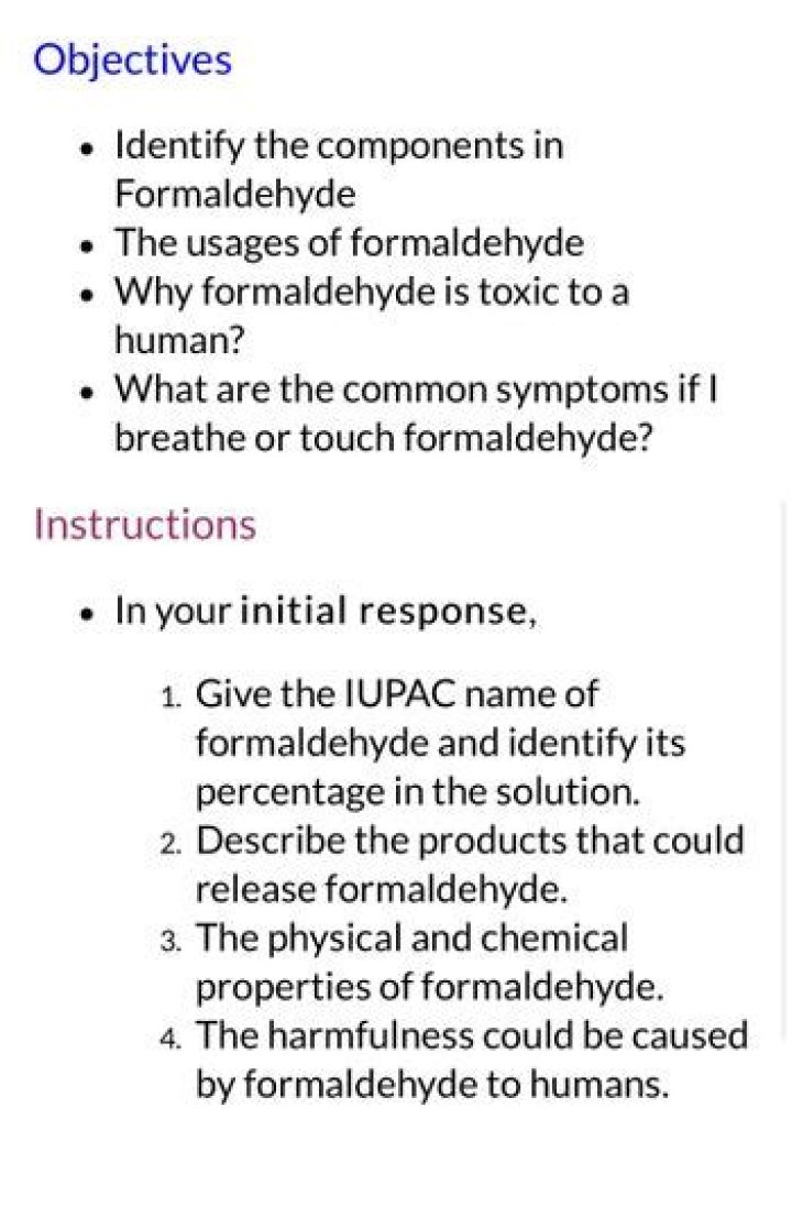 Why formaldehyde is toxic?