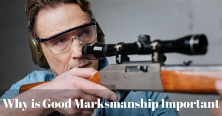 Why is good marksmanship important?