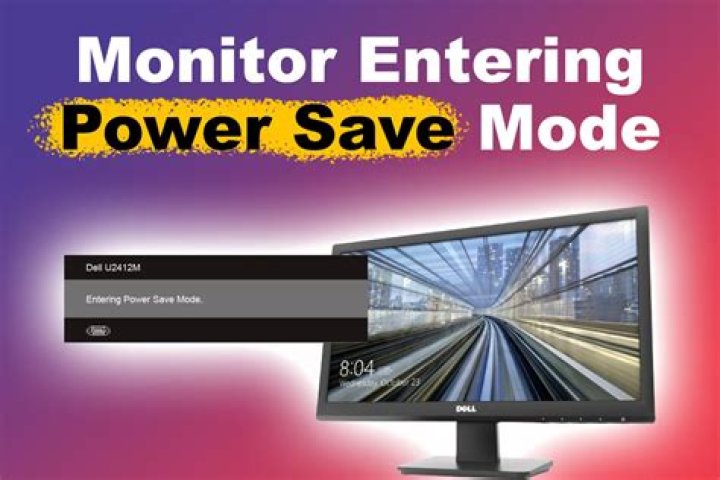 Why is monitor entering power save mode?