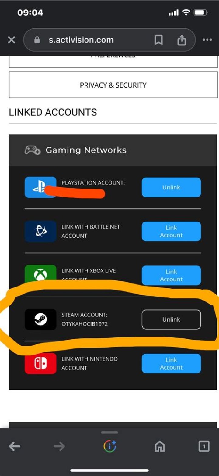 Why isn't my activision account unlinking?