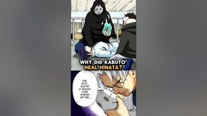 Why kabuto heal hinata?
