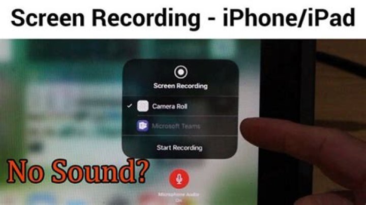 Why screen recording no sound iphone?