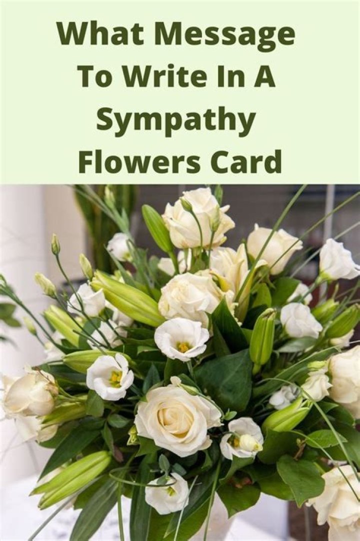Why to write in a sympathy card?