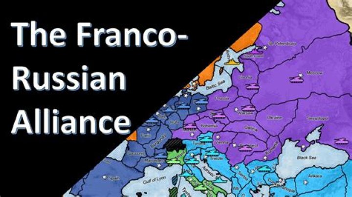 Why was the franco russian alliance formed?