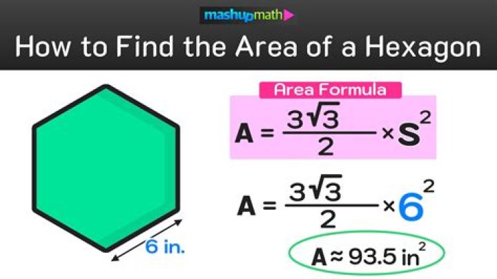 width to height formula for hexagon