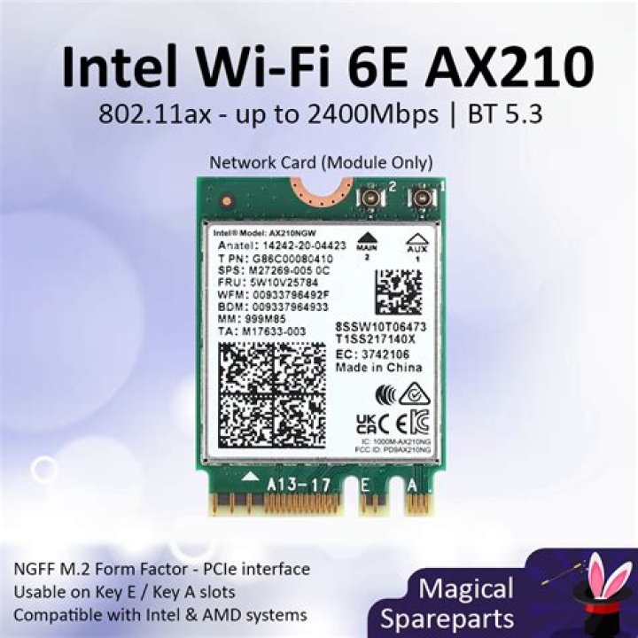 WiFi Intel AX210NGW is not recognized