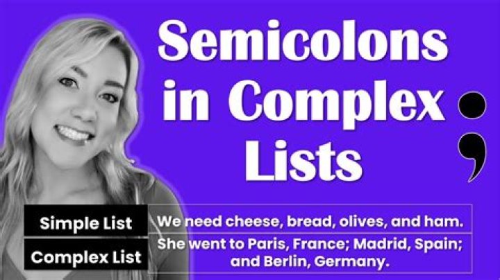 Would you use a semicolon before a list?